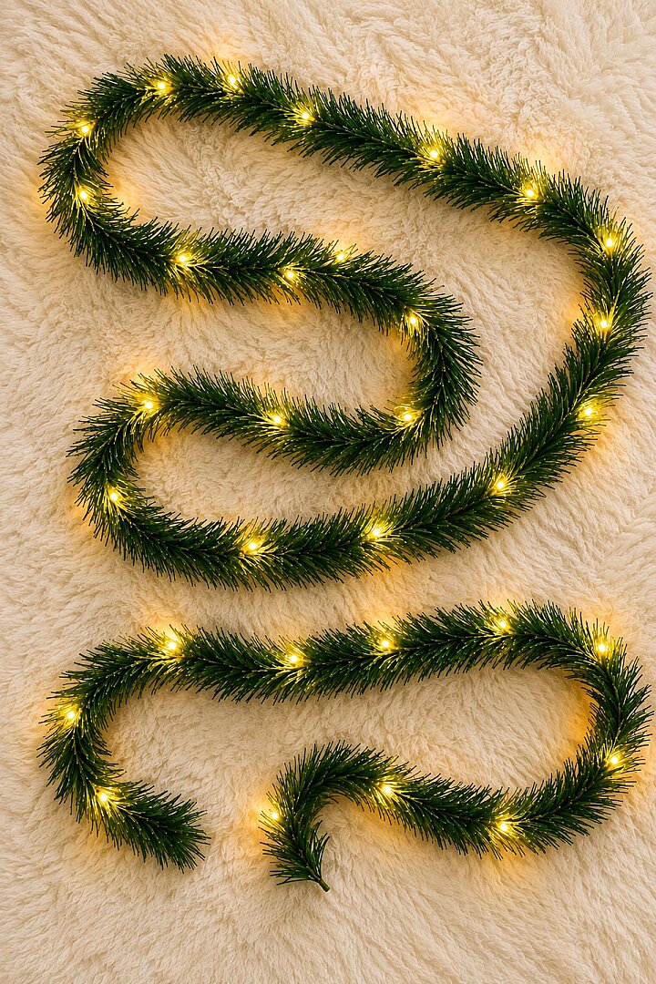 Yılbaşı 5 Metre Çam Garland Peri Led Işık Seti Dekoratif Süsleme - 6