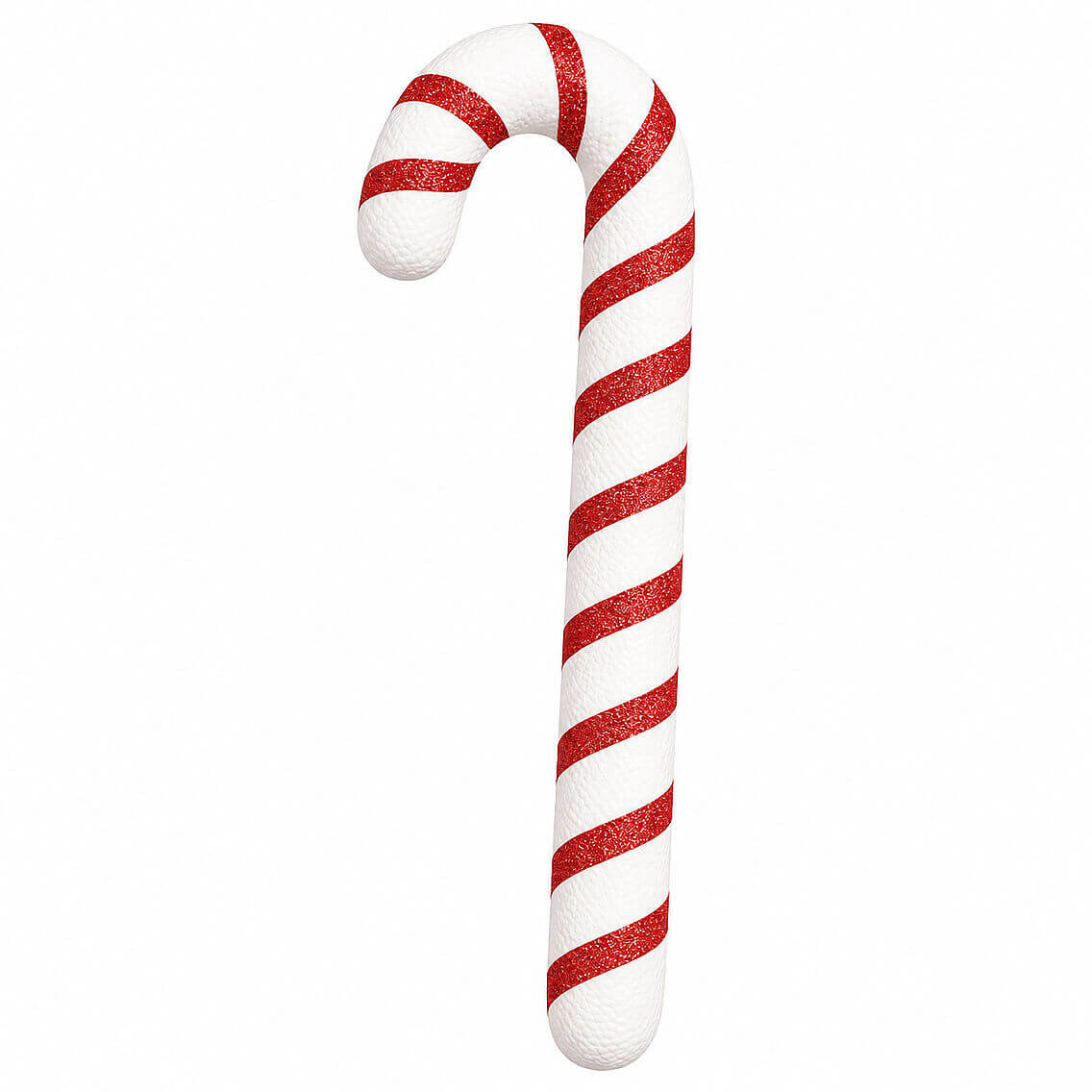 Yılbaşı Ağaç Süsü Baston Şeker Çubuğu 30 cm Kırmızı Beyaz - 2