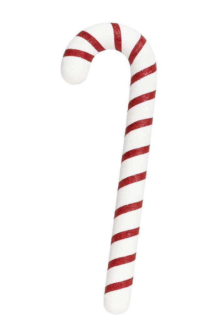 Yılbaşı Ağaç Süsü Baston Şeker Çubuğu 30 cm Kırmızı Beyaz - 5