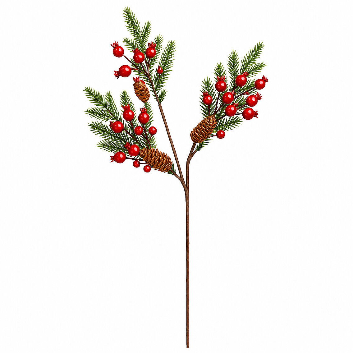Yılbaşı Ağacı Süsü Kokina Dalı Kozalaklı 75 cm - 2