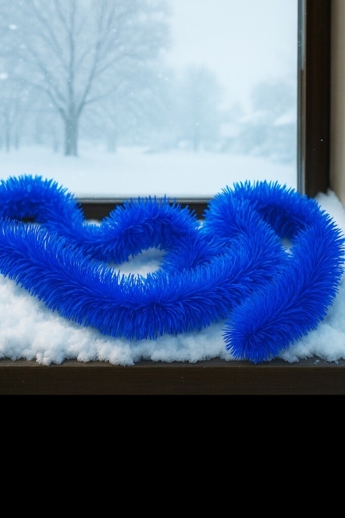 Beysüs Yılbaşı Ağacı Süsü Mavi Lacivert Sim 2 mt 5'li Paket - 2