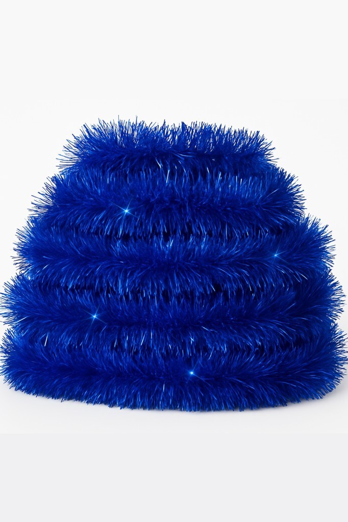 Beysüs Yılbaşı Ağacı Süsü Mavi Lacivert Sim 2 mt 5'li Paket - 3