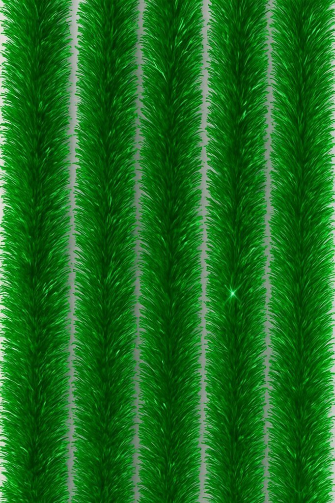 Beysüs Yılbaşı Ağacı Süsü Yeşil Sim 2 mt 5'li paket - 1