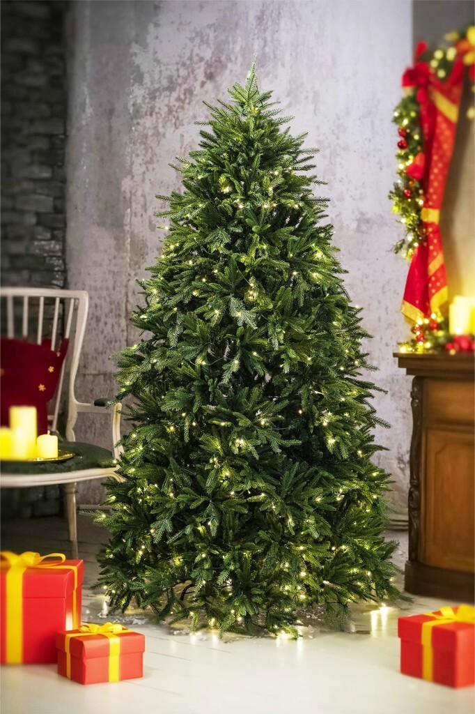 Beysüs Yılbaşı Çam Ağacı Kendinden Işıklı Lüks Seri 210 cm 2102 Dal Gravia 430 - 1