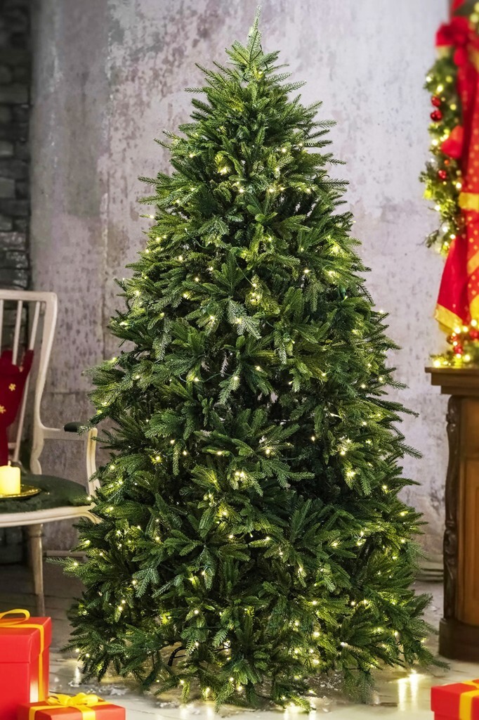 Beysüs Yılbaşı Çam Ağacı Kendinden Işıklı Lüks Seri 240 cm 2762 Dal Gravia 431 - 1
