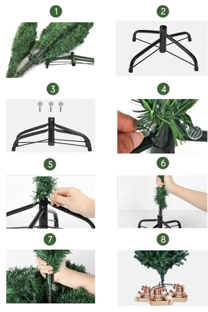 Beysüs Yılbaşı Çam Ağacı Lüks Özel Üretim 220 cm 900 Yoğun Dal - 3