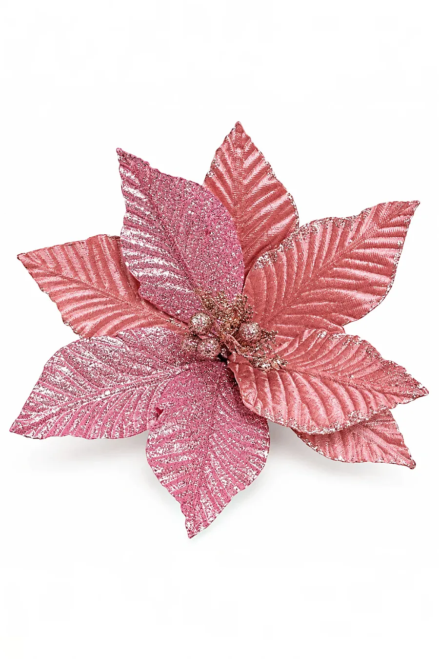 Yılbaşı Çam Ağacı Süsü Ata Çiçeği Rosegold - 4