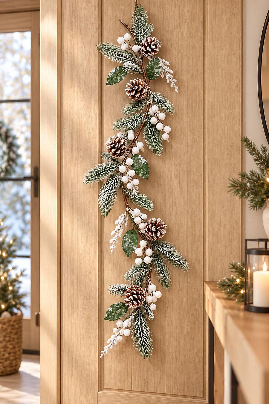 Beysüs Yılbaşı Çam Ağacı Süsü Çam Dalı Kendinden Karlı 120 cm - 4