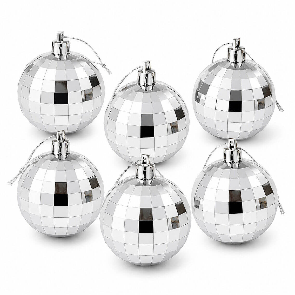 Yılbaşı Çam Ağacı Süsü Disko Topu Görünümlü 4 cm 6 lı - 2