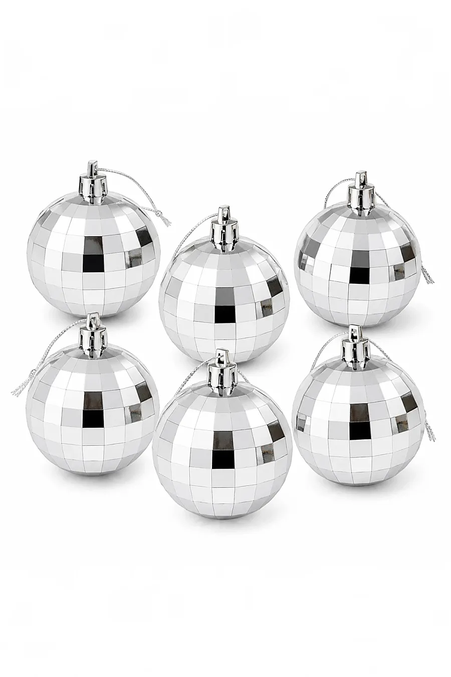 Yılbaşı Çam Ağacı Süsü Disko Topu Görünümlü 4 cm 6 lı - 3