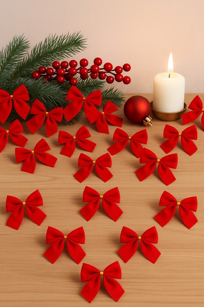 Beysüs Yılbaşı Çam Ağacı Süsü Fiyonk 12 li 5 cm - 1