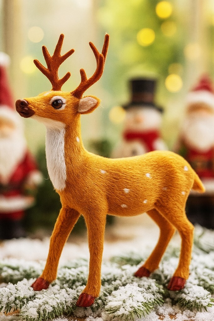 Beysüs Yılbaşı Çam Ağacı Süsü Geyik Kahve 14 cm - 1