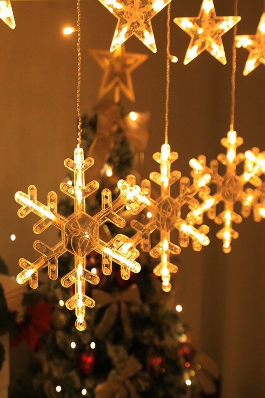 Beysüs Yılbaşı Çam Ağacı Süsü Kartanesi Perde Led Gün Işığı - 3