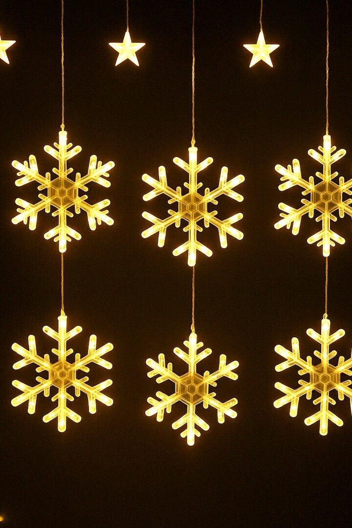 Beysüs Yılbaşı Çam Ağacı Süsü Kartanesi Perde Led Gün Işığı - 4