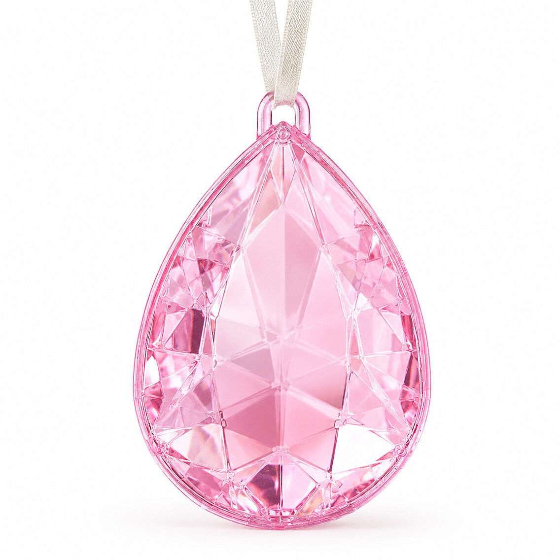 Beysüs Yılbaşı Çam Ağacı Süsü Kristal Damla Kesim Pembe - 2