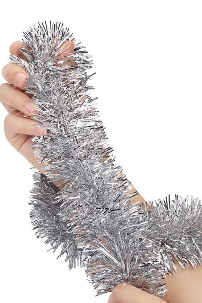 Beysüs Yılbaşı Çam Ağacı Süsü Sim 2 m Gümüş - 5