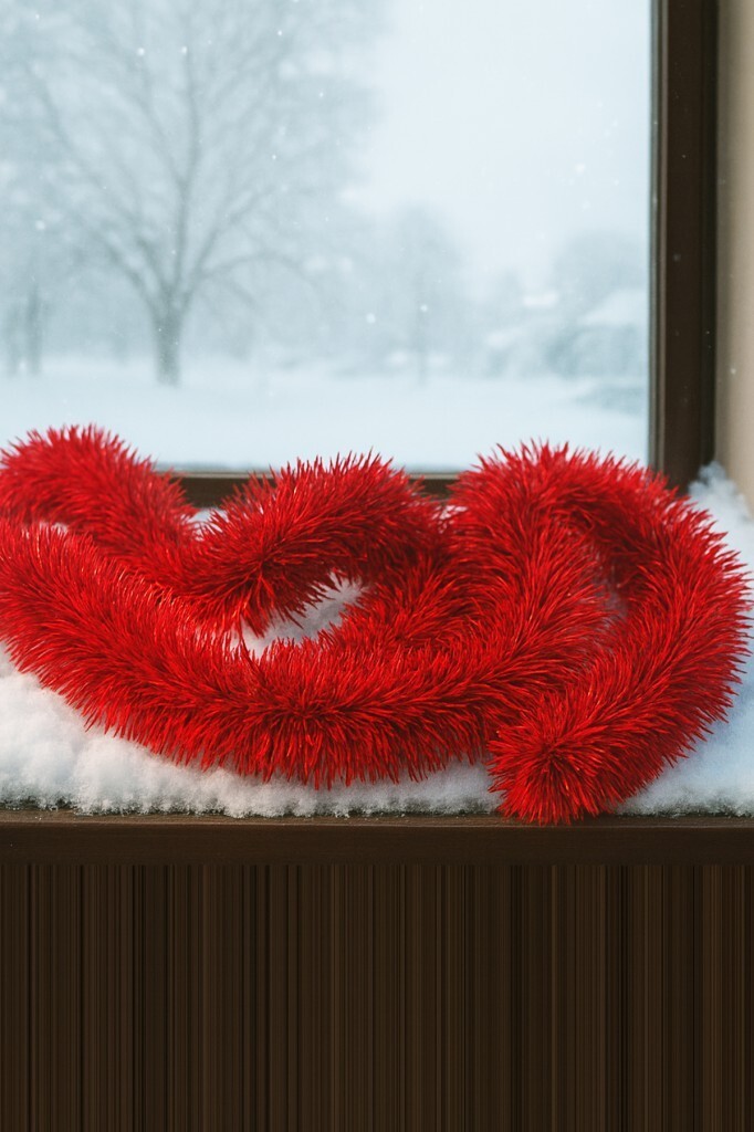 Beysüs Yılbaşı Çam Ağacı Süsü Sim 2 m Kırmızı - 1