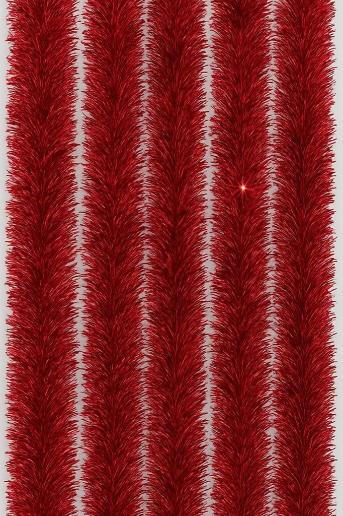 Beysüs Yılbaşı Çam Ağacı Süsü Sim 2 m Kırmızı - 4