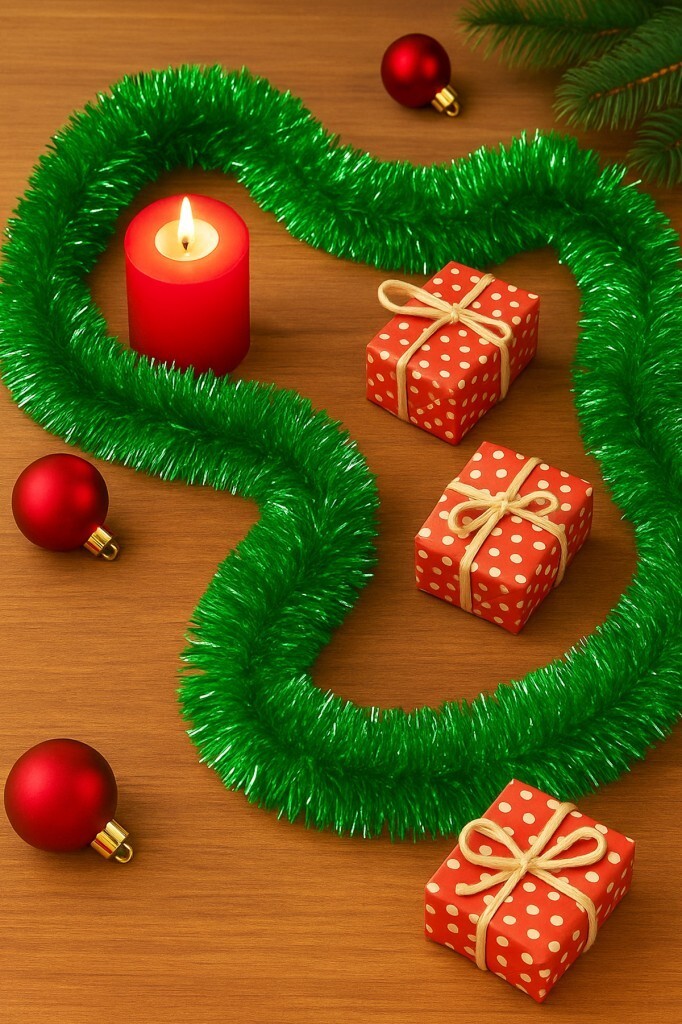 Beysüs Yılbaşı Çam Ağacı Süsü Sim 2 m Yeşil - 5