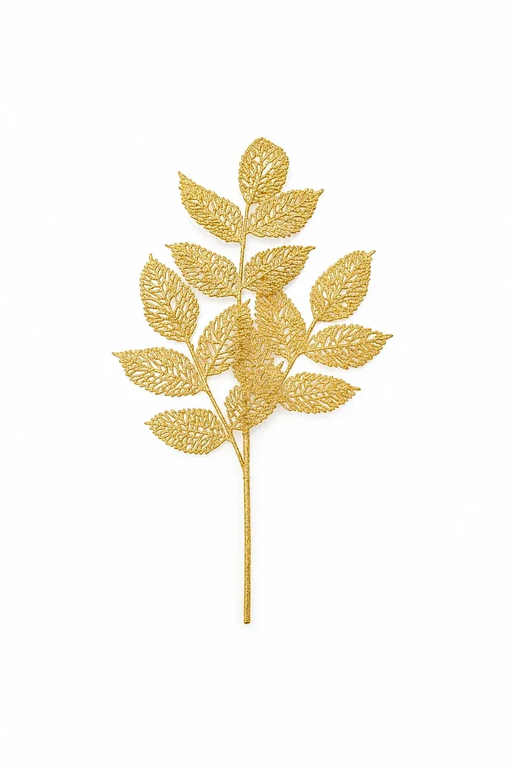 Yılbaşı Çam Ağacı Süsü Yaprak Büyük Rosegold - 5