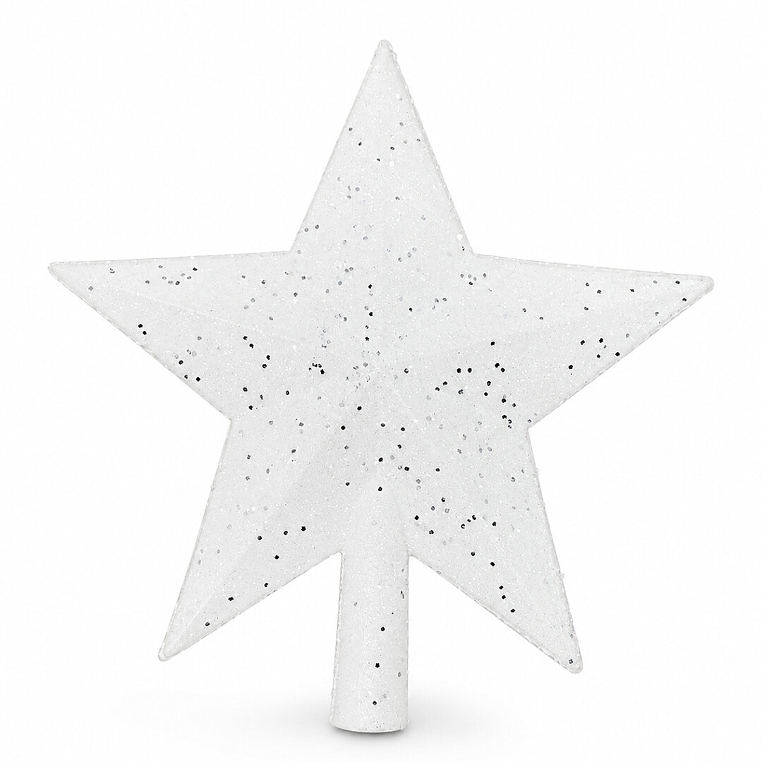 Beysüs Yılbaşı Çam Ağacı Tepe Yıldızı Beyaz 14 cm - 2