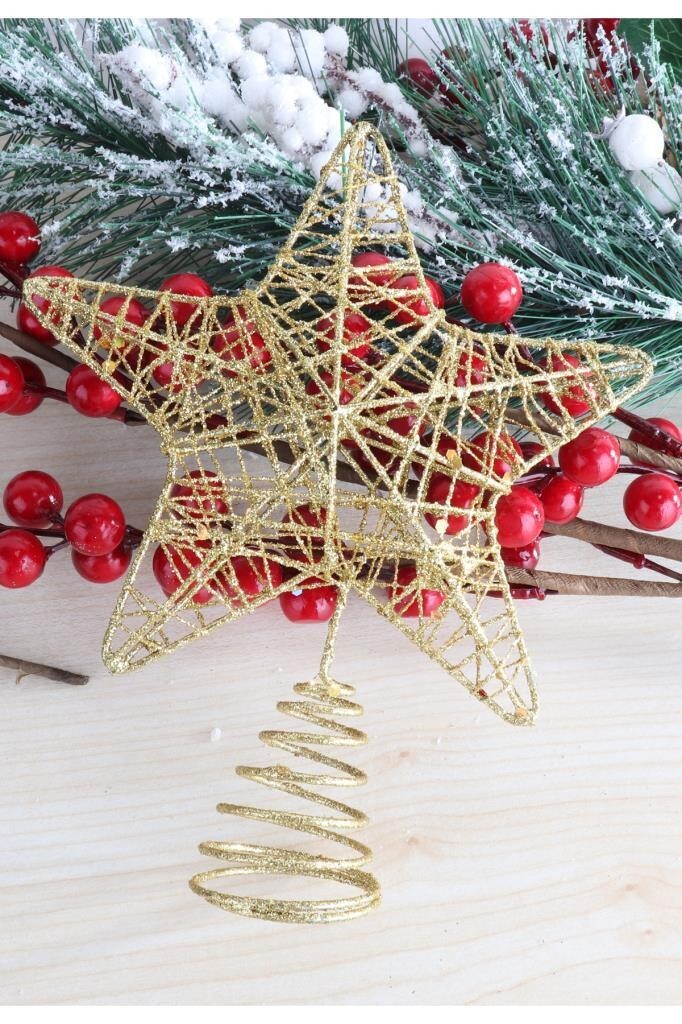 Beysüs Yılbaşı Çam Ağacı Tepeliği Tel Tepelik Gold - 6