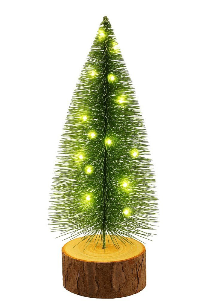 Yılbaşı Dekor 22 cm Işıklı Mini Masa Çamı - 8