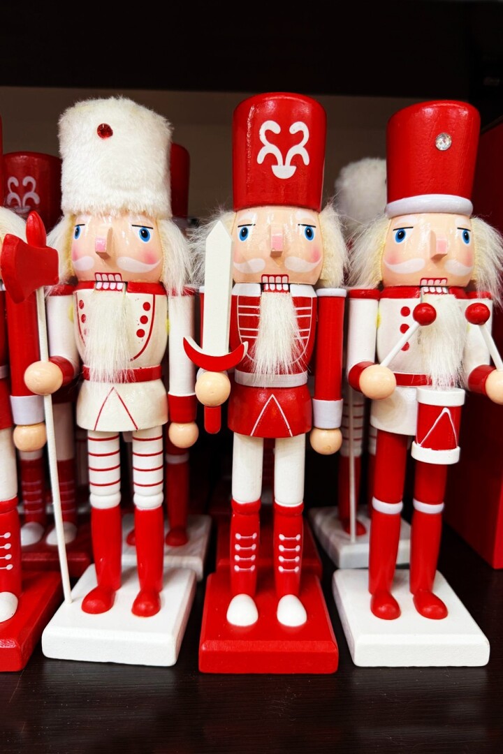 Beysüs Yılbaşı Dekor Orijinal Ahşap Fındıkkıran 3’lü Set 25 cm - 2