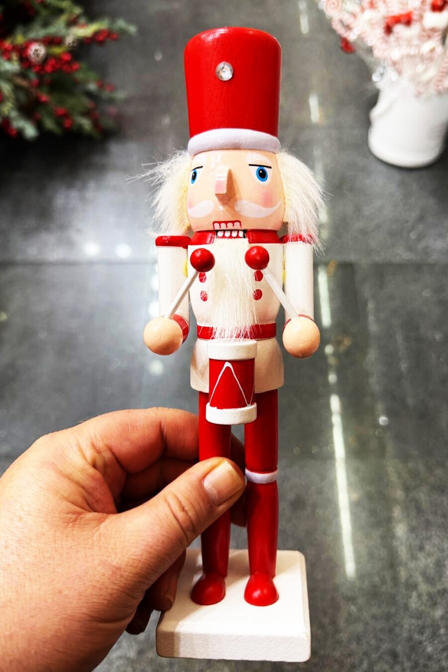 Beysüs Yılbaşı Dekor Orijinal Ahşap Fındıkkıran 3’lü Set 25 cm - 3