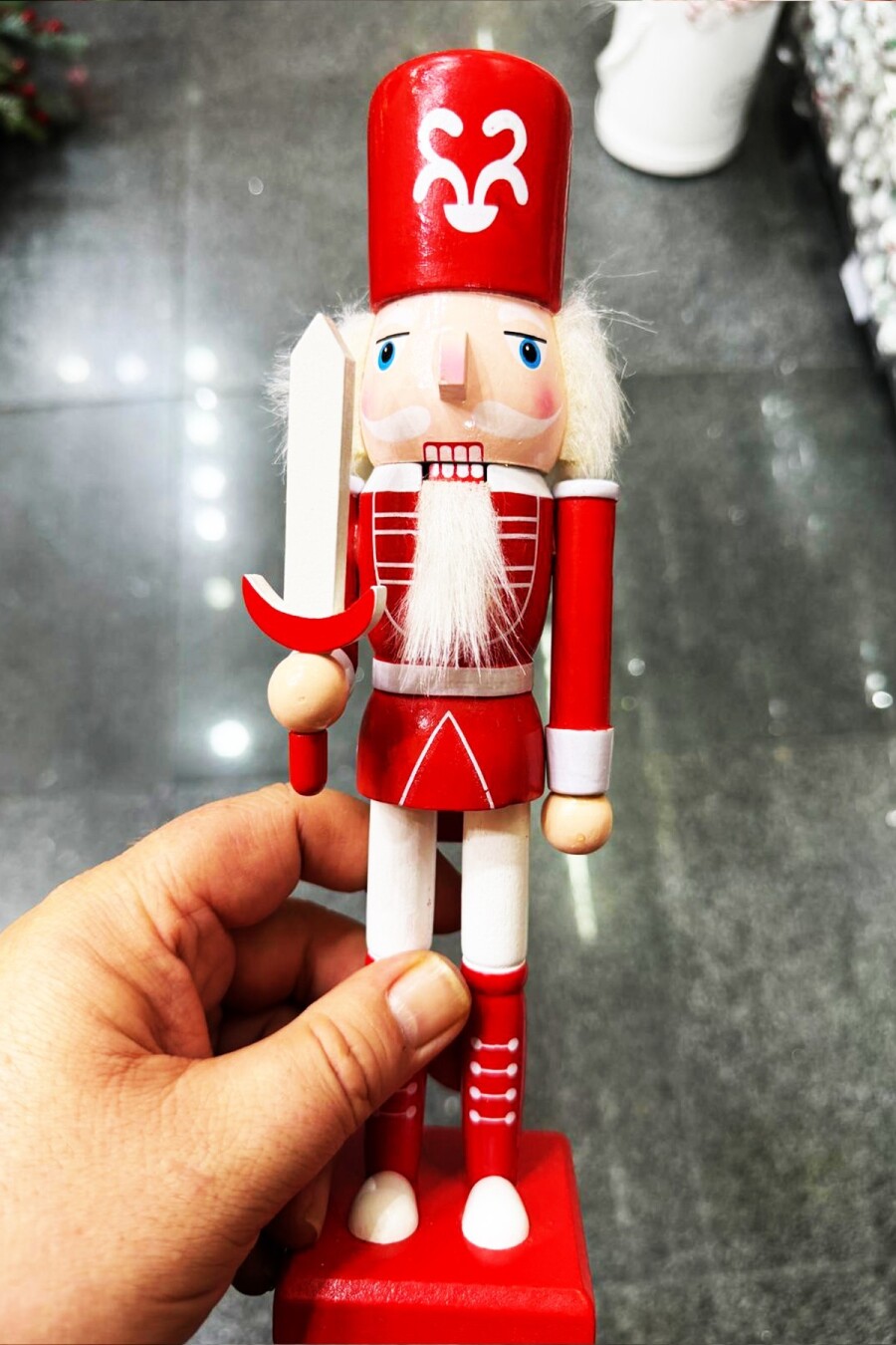 Beysüs Yılbaşı Dekor Orijinal Ahşap Fındıkkıran 3’lü Set 25 cm - 4