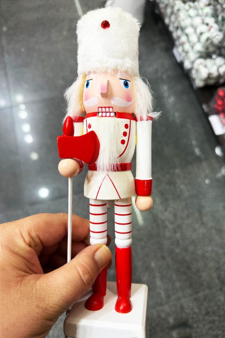 Beysüs Yılbaşı Dekor Orijinal Ahşap Fındıkkıran 3’lü Set 25 cm - 5