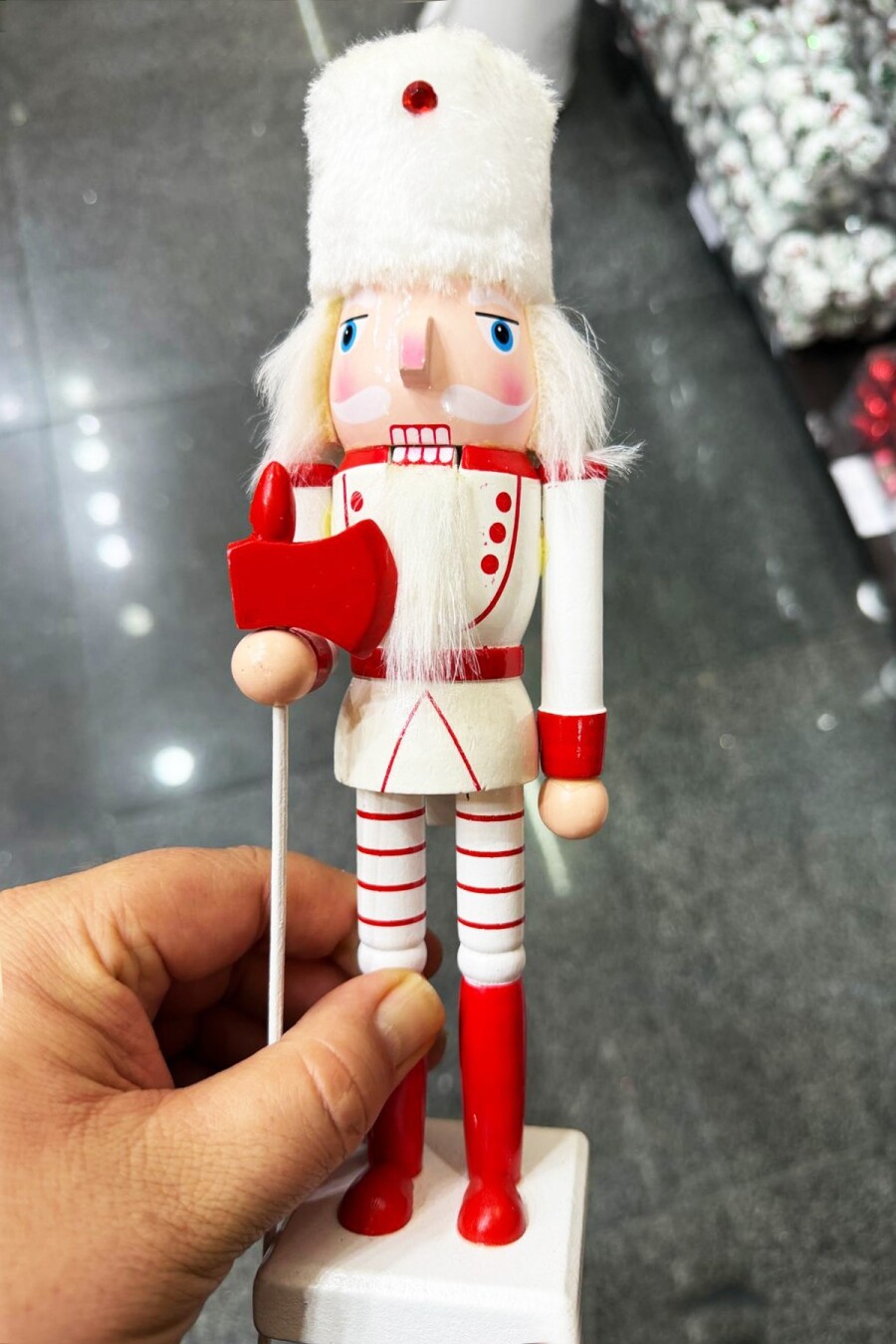 Beysüs Yılbaşı Dekor Orijinal Ahşap Fındıkkıran 3’lü Set 25 cm - 5