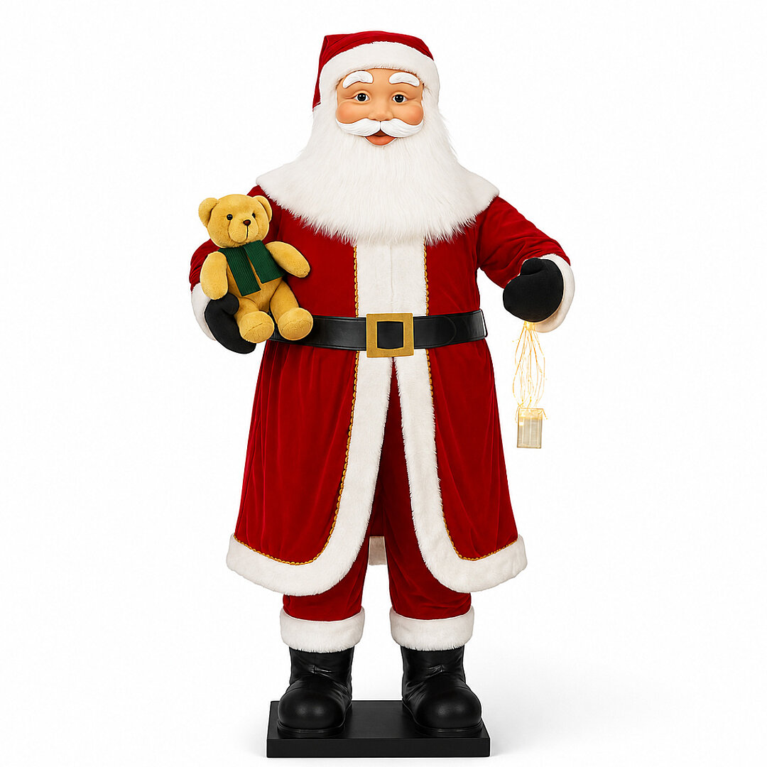 Beysüs Yılbaşı Dev Noel Baba Dekor 3 METRE Sensörlü Hareketli Dekoru - 2