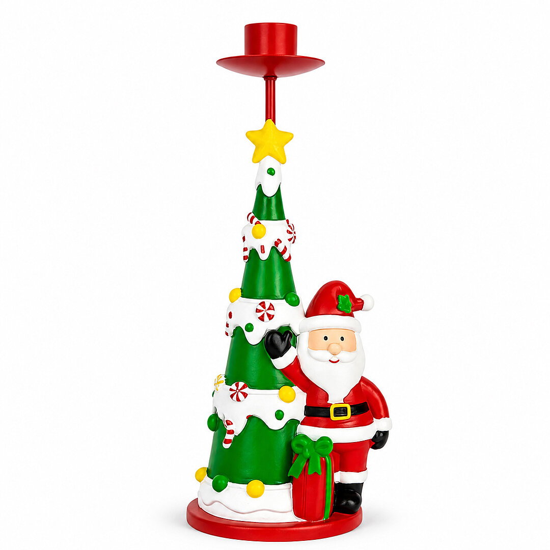 Beysüs Yılbaşı Şamdan Çam Ağacı Noel Baba Mumluk - 2