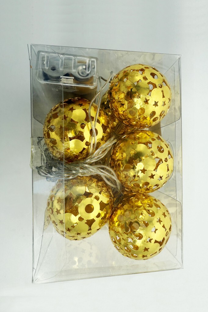 Beysüs Yuvarlak Top Model Metal Pilli Led Işık 2 Metre - 3