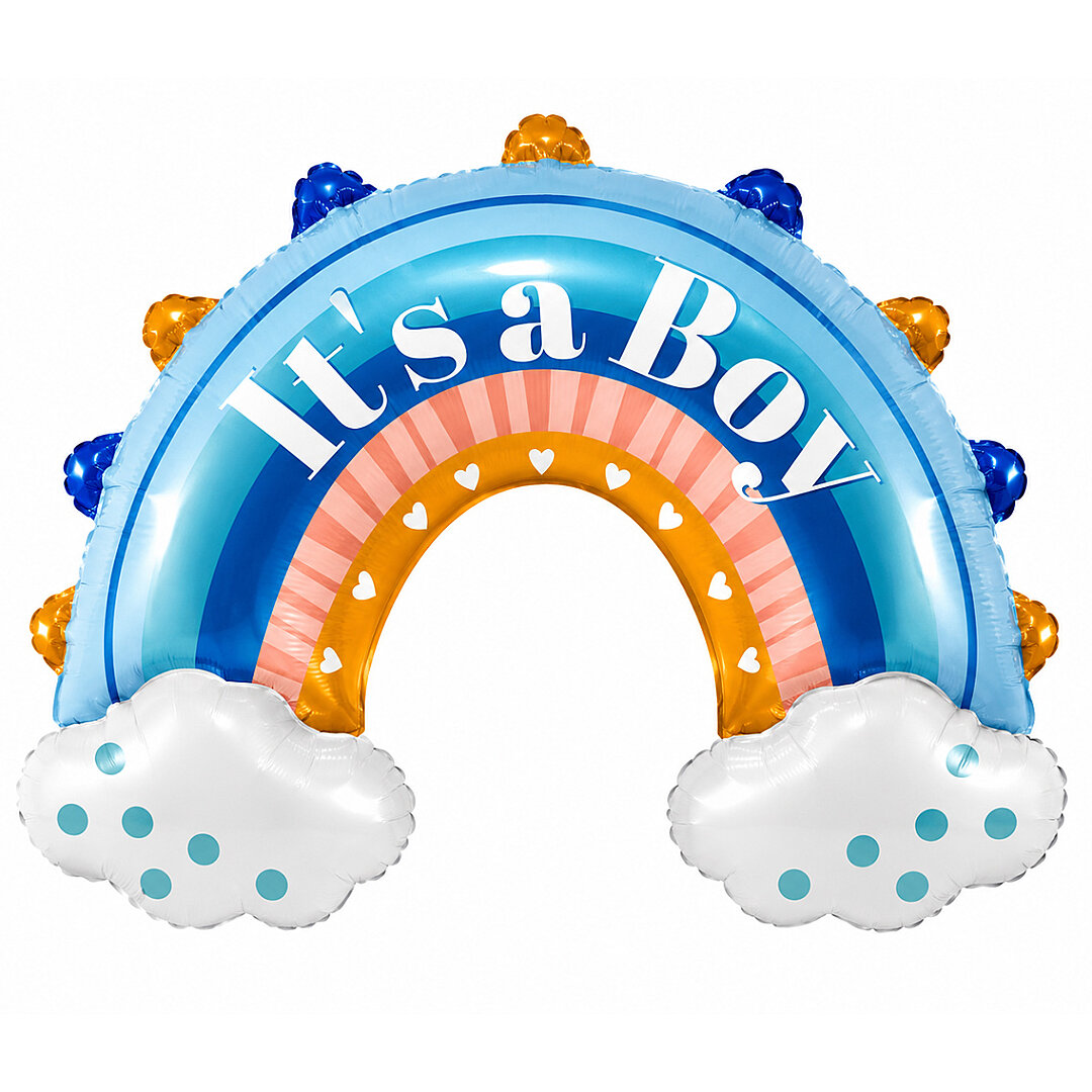 It's A Boy Mavi Gökkuşağı Folyo Balon - 1