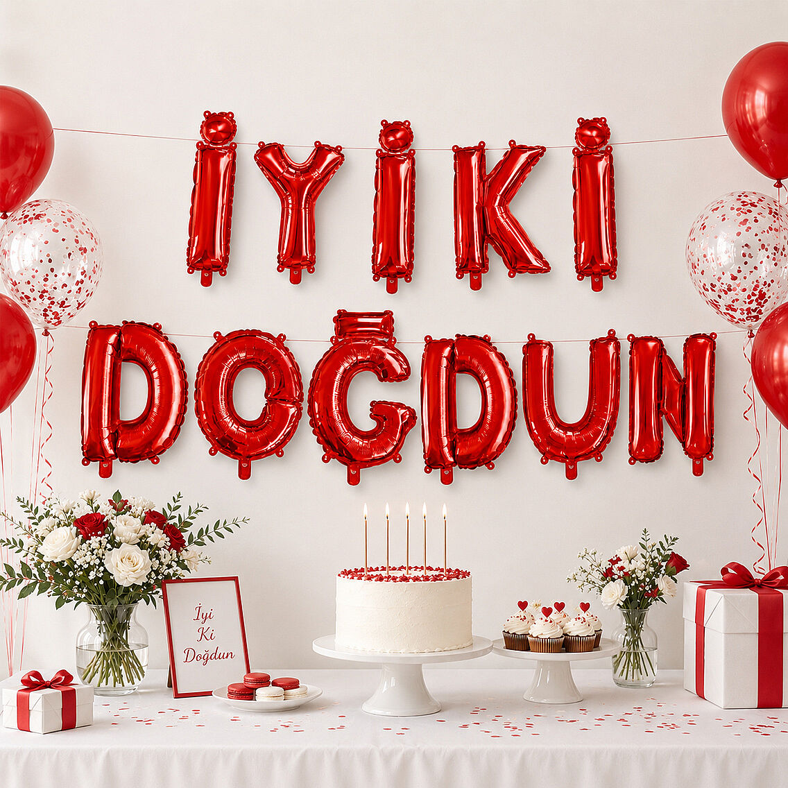 İyi Ki Doğdun Folyo Balon Kırmızı - 2