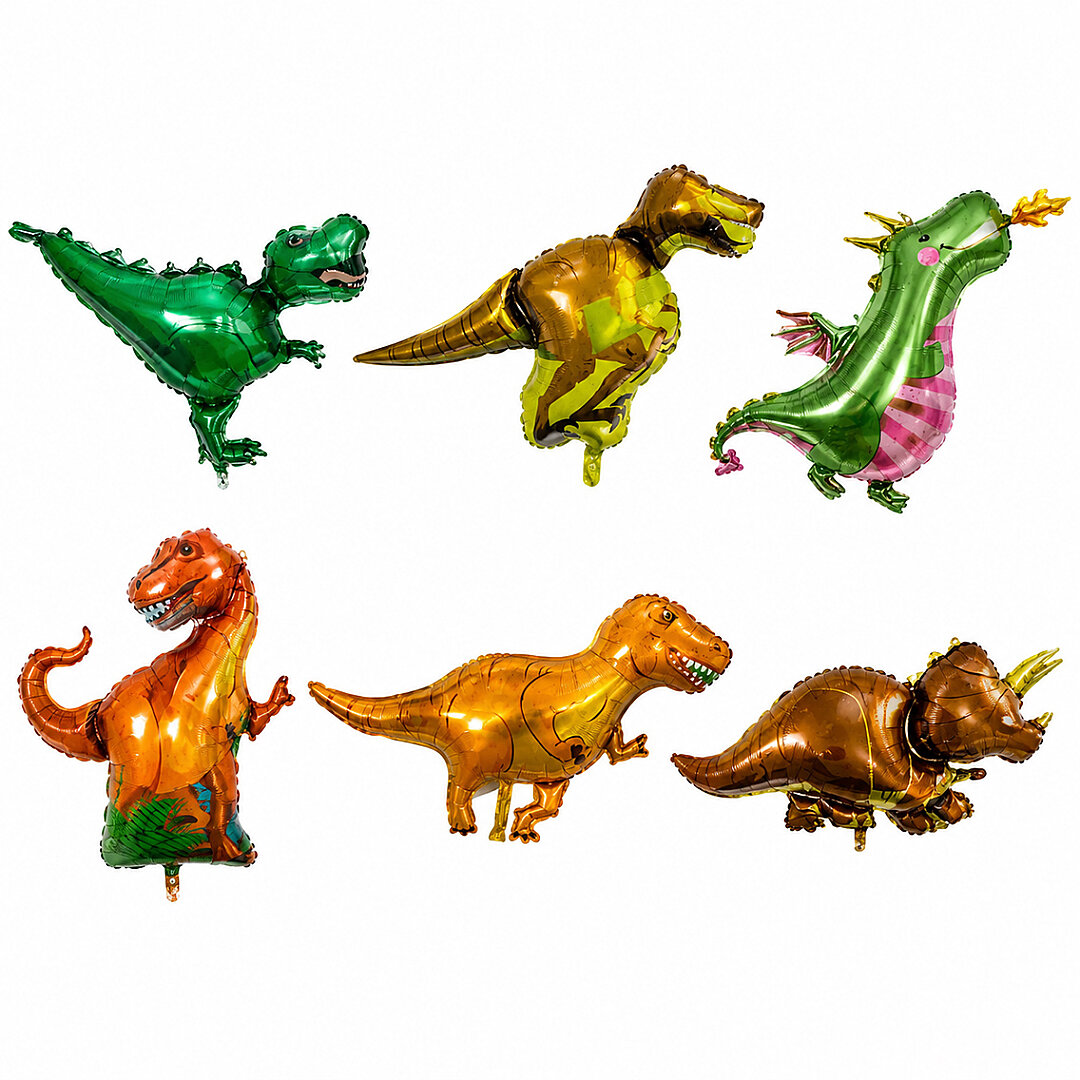 Jurassic World 6'lı Dinazor Set Folyo Balon - 1