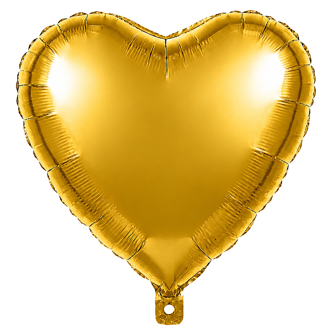 Kalp Folyo Balon Gold 24 inc - 1
