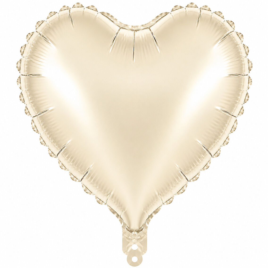 Kalp Folyo Balon Krem (18 inc) - 1