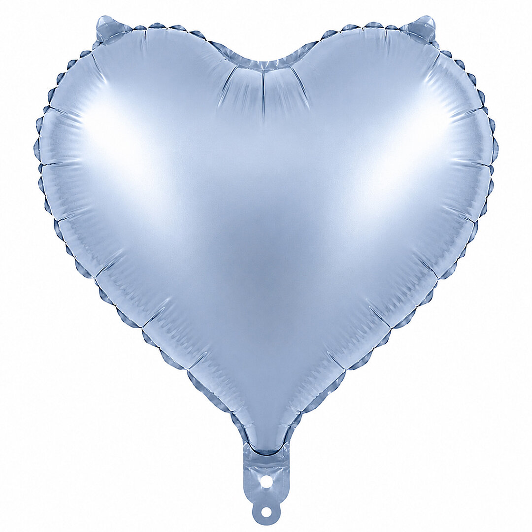 Kalp Folyo Balon Mavi (18 inc) - 1