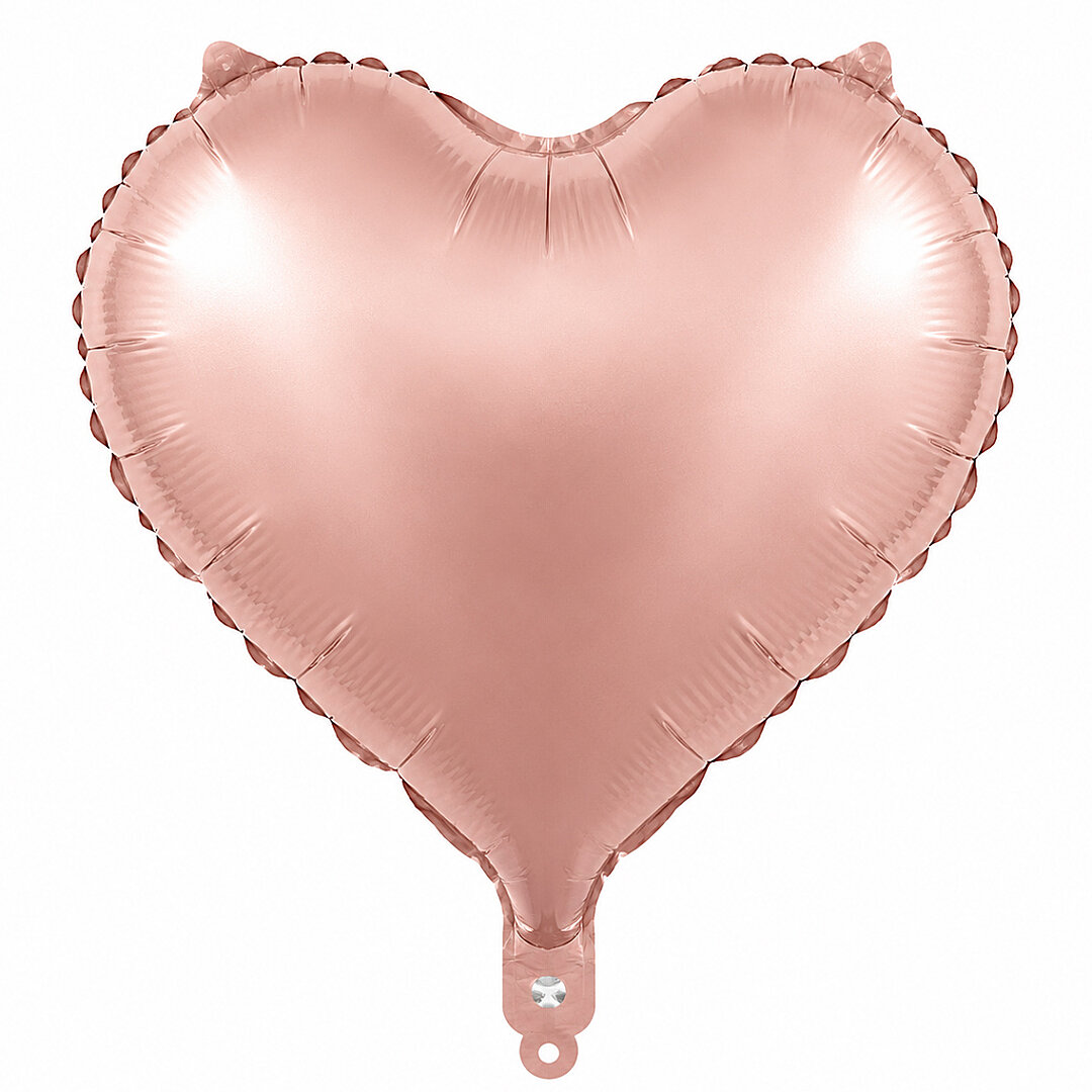Kalp Folyo Balon Pembe (18 inc) - 1