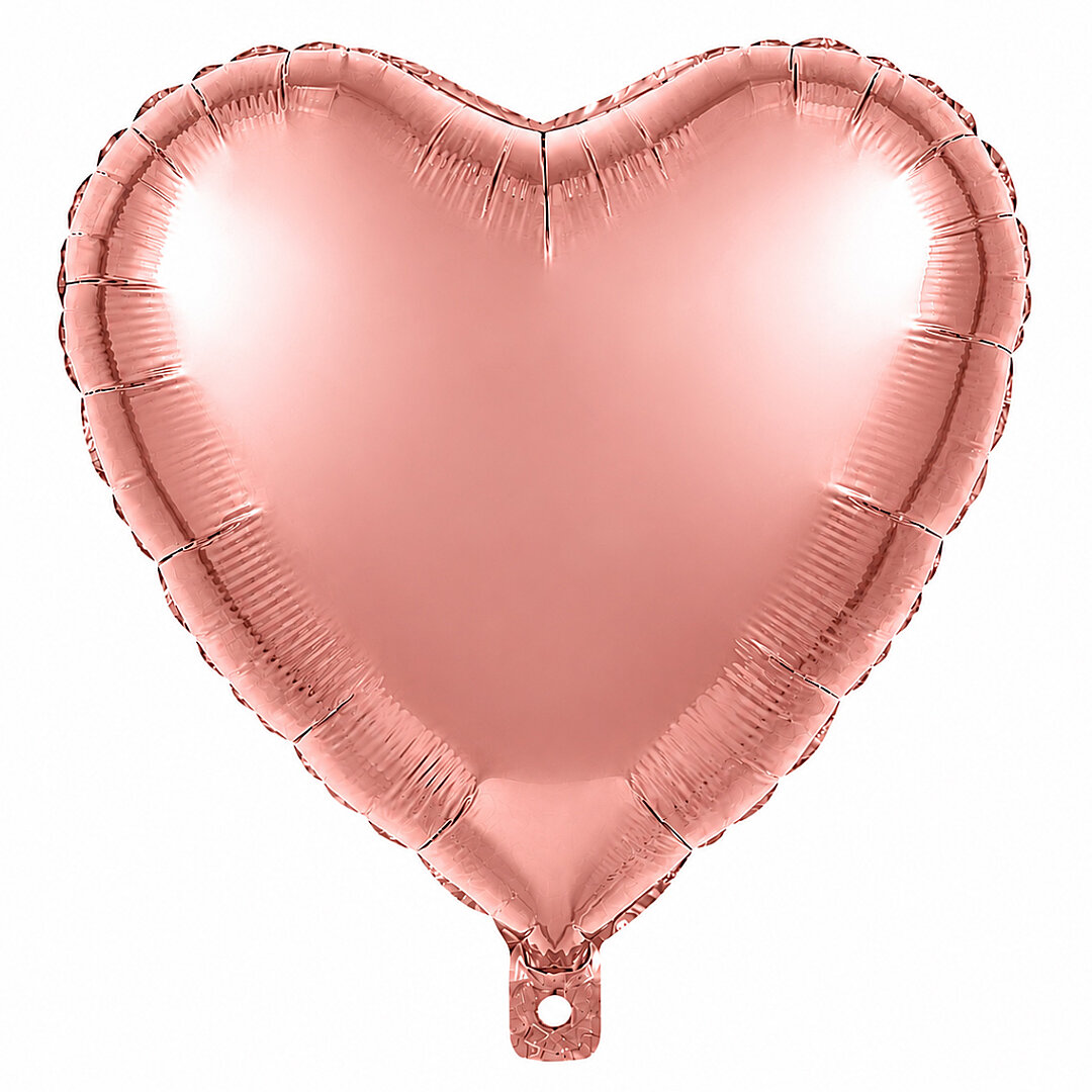 Kalp Folyo Balon Rose Gold 24 inc - 1