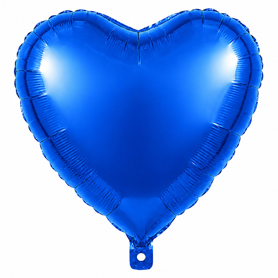 Kalp Folyo Balon Rose Mavi 24 inc - Beysüs