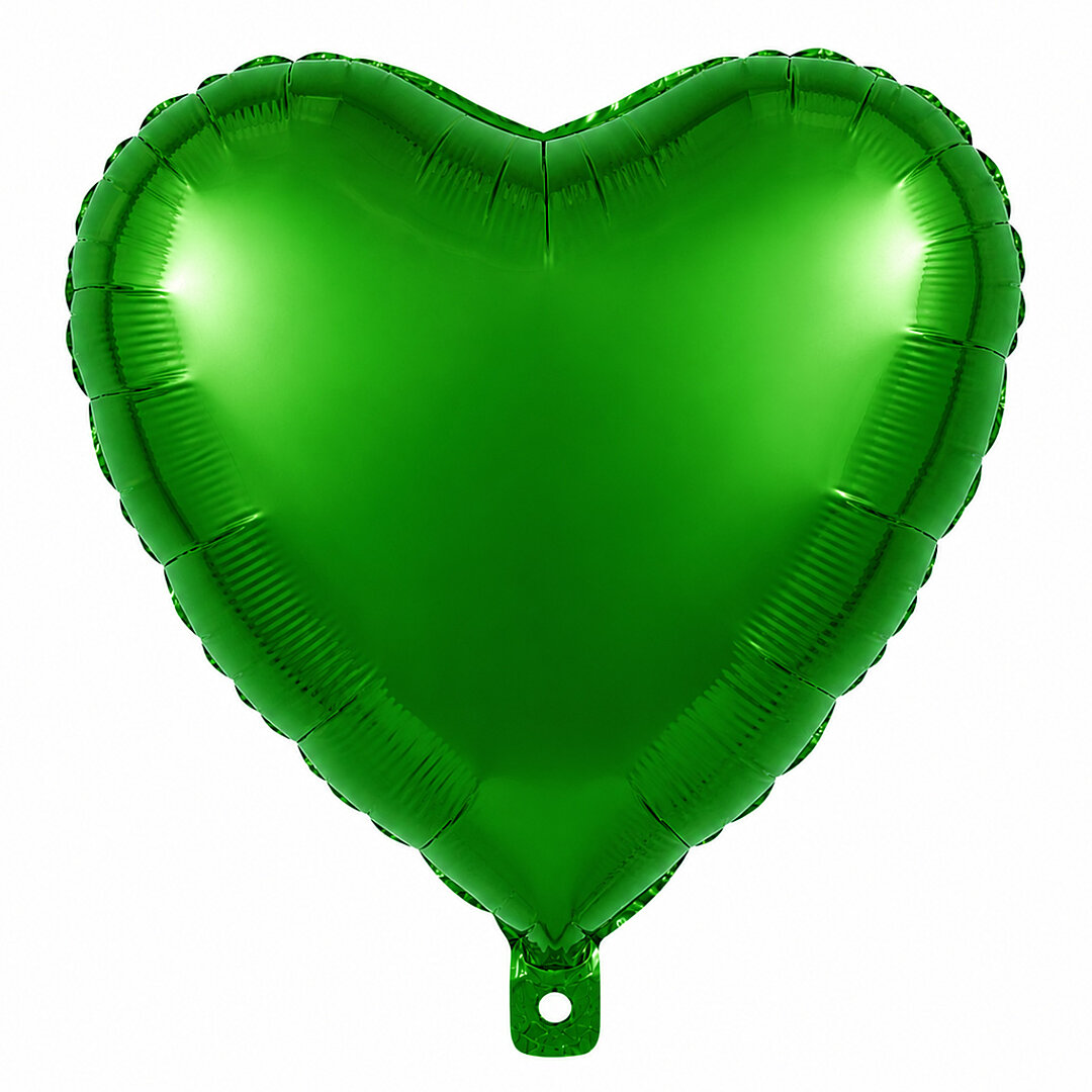 Kalp Folyo Balon Yeşil 24 inc - Beysüs