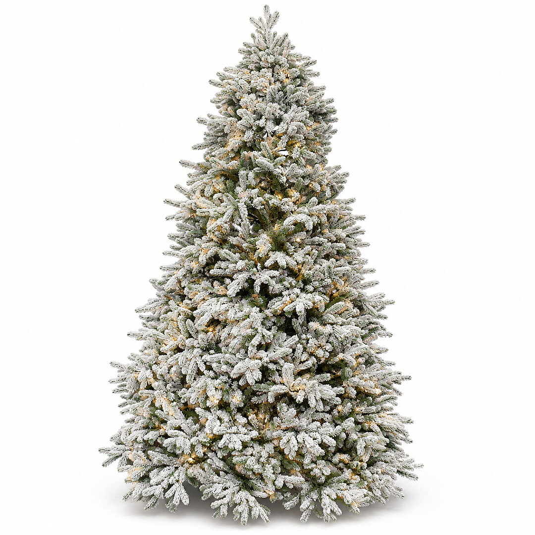 Karlı Kendinden Işıklı Yılbaşı Çam Ağacı 210 cm (1825 Dal) - Premium Seri - 3