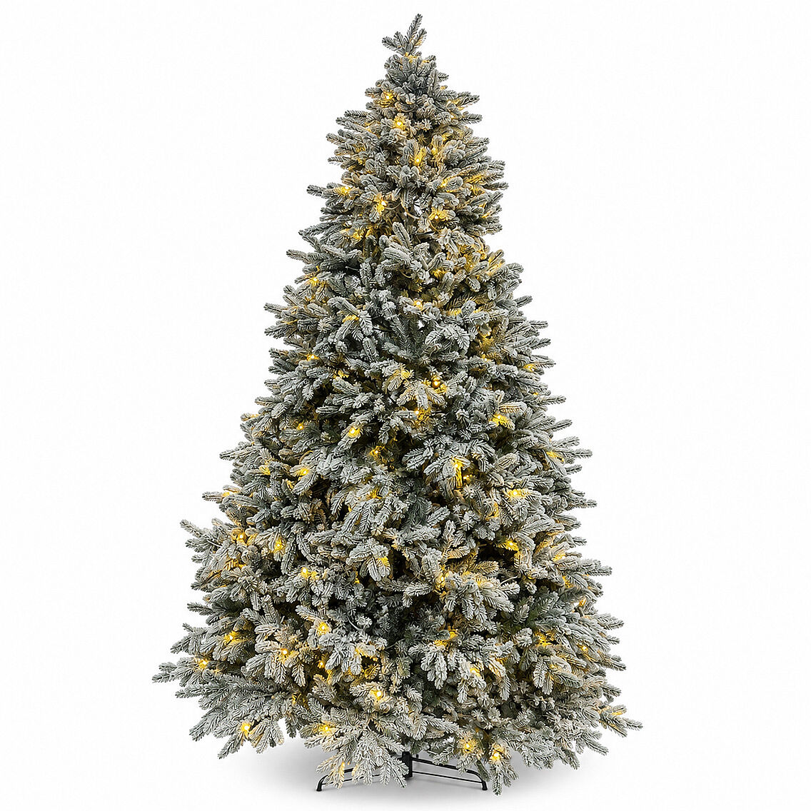 Karlı Kendinden Işıklı Yılbaşı Çam Ağacı 240 cm (2470 Dal) - Premium Seri - 3