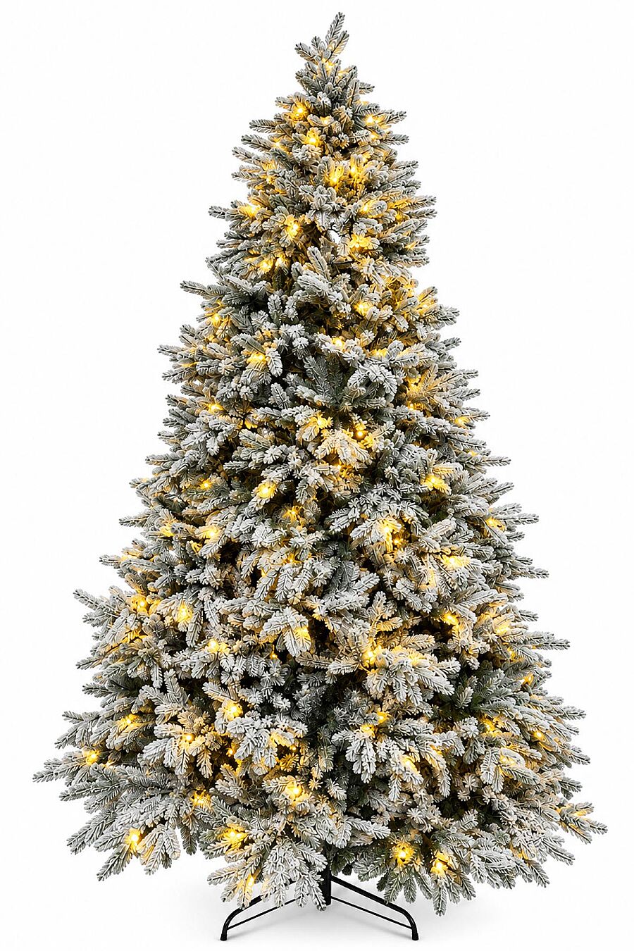 Karlı Kendinden Işıklı Yılbaşı Çam Ağacı 240 cm (2470 Dal) - Premium Seri - 3