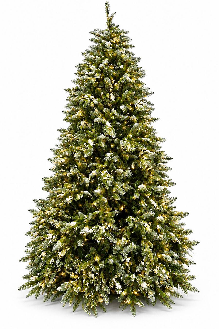 Karlı Kendinden Işıklı Yılbaşı Çam Ağacı 240 cm (2825 Dal) - Premium Seri - 8