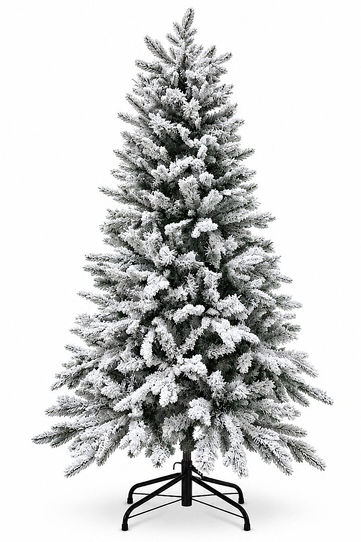 Karlı Yılbaşı Çam Ağacı 150 cm 700 Dal - 4